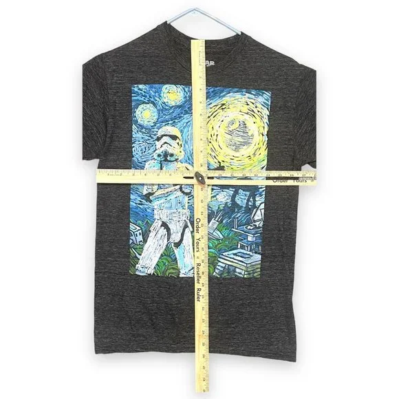 Star Wars Storm Trooper Starry Night Tee Shirt, Small Dark Gray VFifthSun - Picture 2 of 5